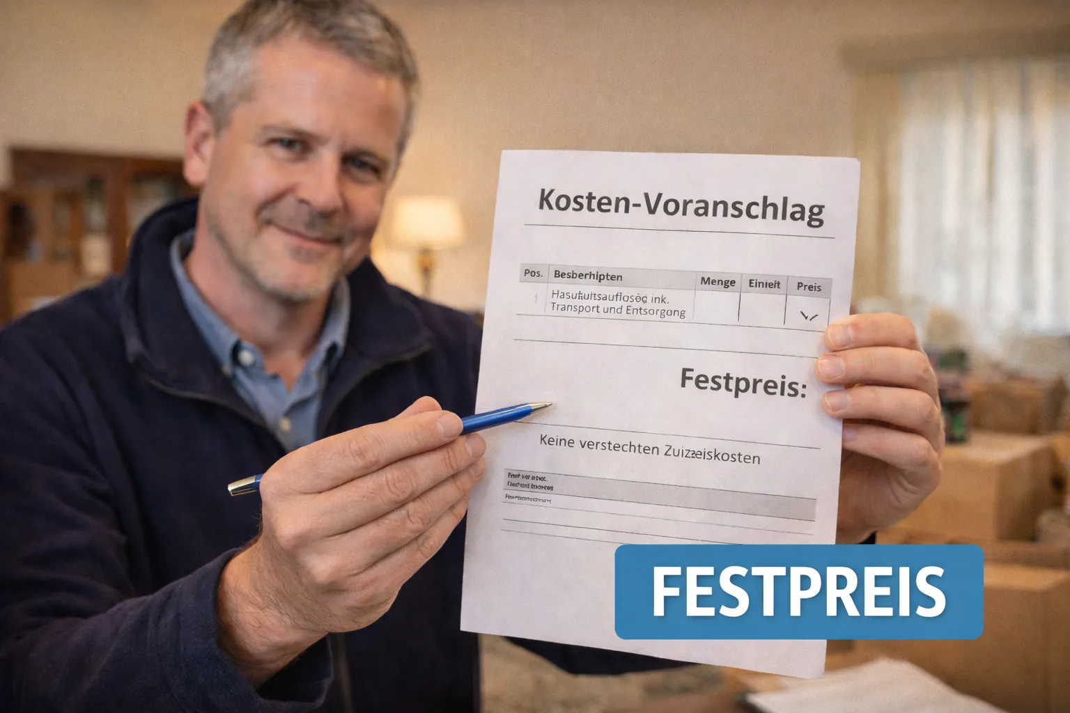 Festpreisangebot Büroauflösung Langenfeld